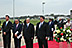 From left to right: Sugar Land Mayor Joe Zimmerman, President of the Aga Khan Council for the United States Dr. Barkat Fazal, His Highness the Aga Khan, Secretary of State Rolando Pablos.