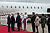 Secretary Pablos welcomes His Highness the Aga Khan to Texas at the Sugar Land Regional Airport.