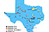 (“Ready. Check. Vote.” grassroots tour route map. Office of the Texas Secretary of State, 09/10/2020)