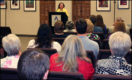 Secretary of State Hope Andrade visits UT Arlington to discuss importance of youth vote in Texas elections
