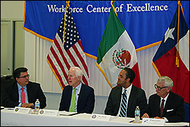 Secretary Pablos moderates a panel discussion