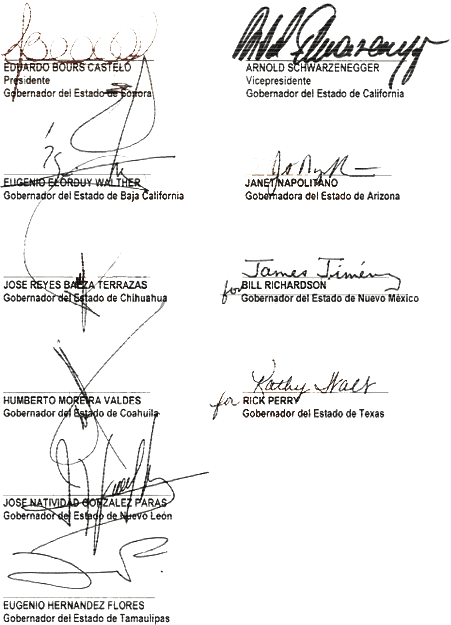 Firmas de Gobernadores